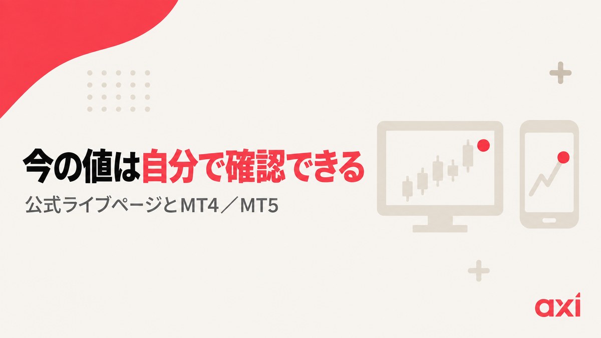 Axiのリアルタイムスプレッドを自分で確認する方法