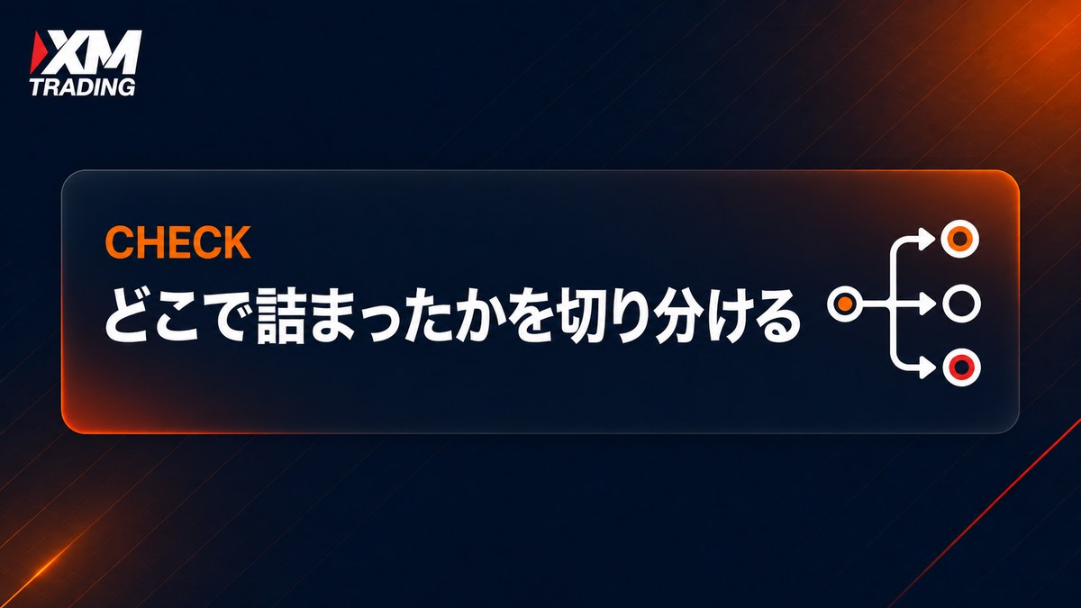 XMの口座開設でどこで詰まったかを切り分ける