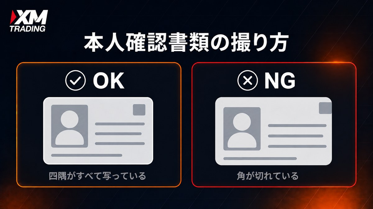 本人確認書類の正しい撮り方と却下される例