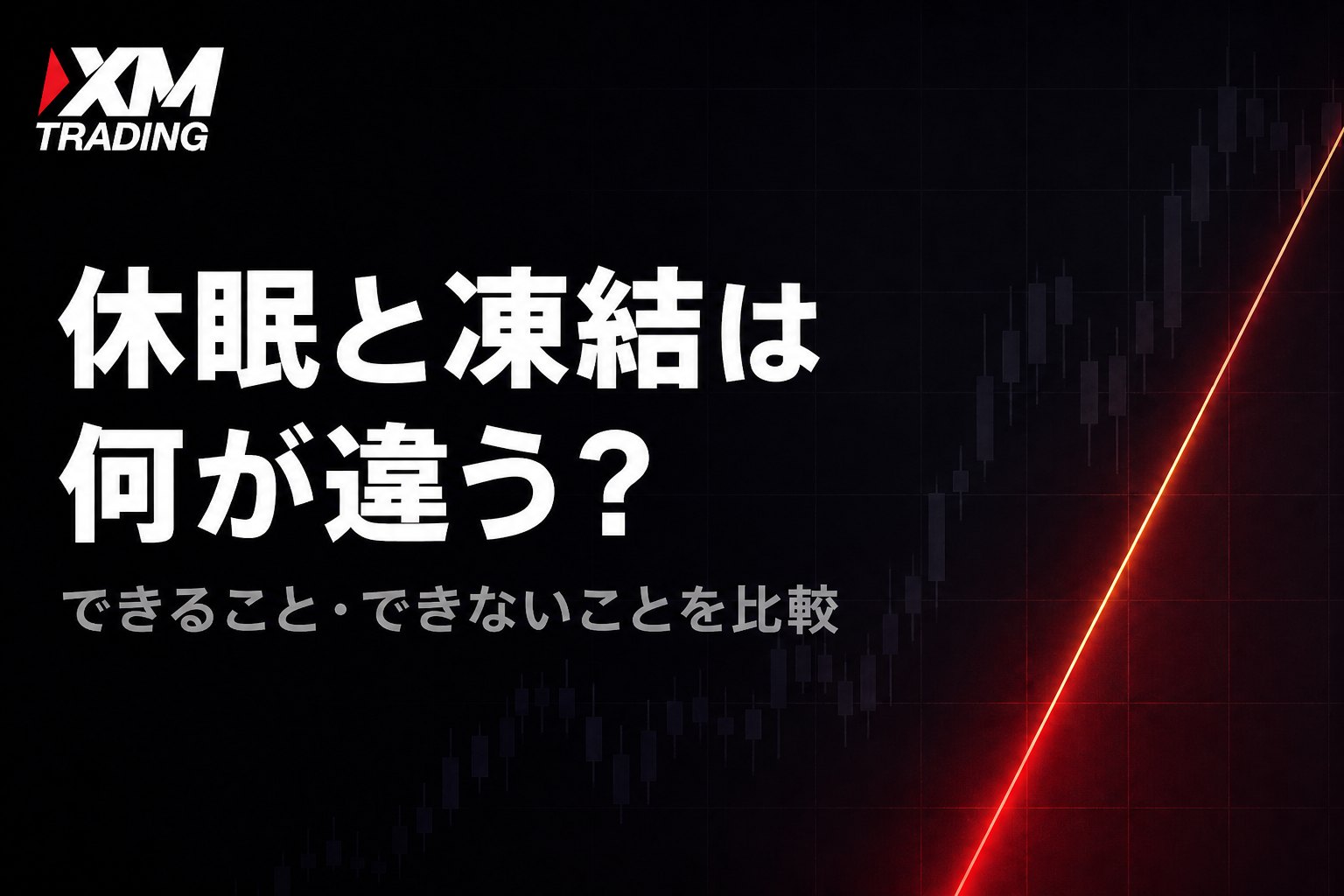 XMの休眠口座と凍結口座の違い