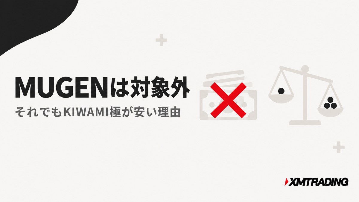 MUGENキャッシュバックは対象外｜それでもKIWAMI極が安い理由