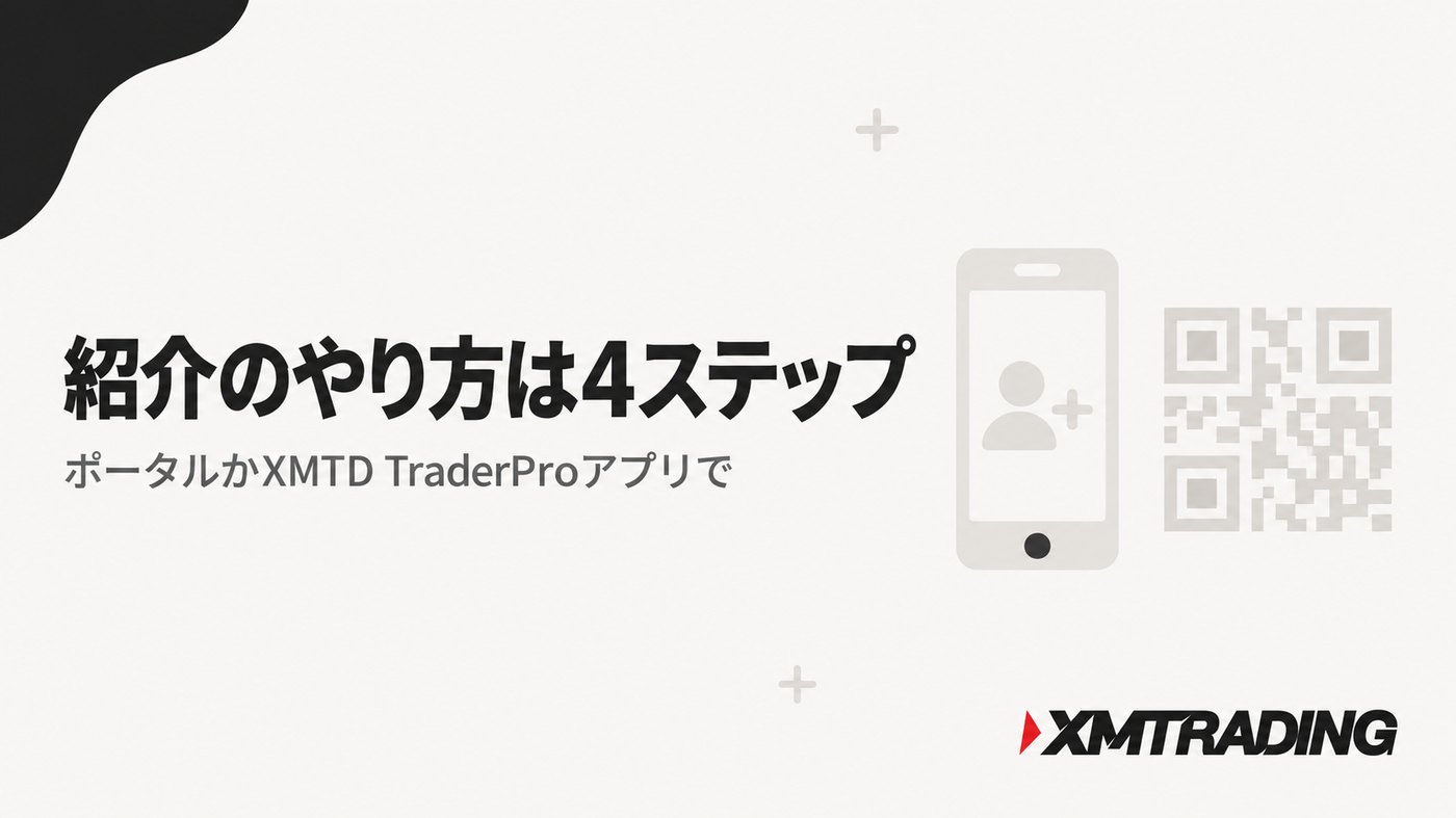 XMの友人紹介のやり方。XMTradingポータルとアプリで4ステップ