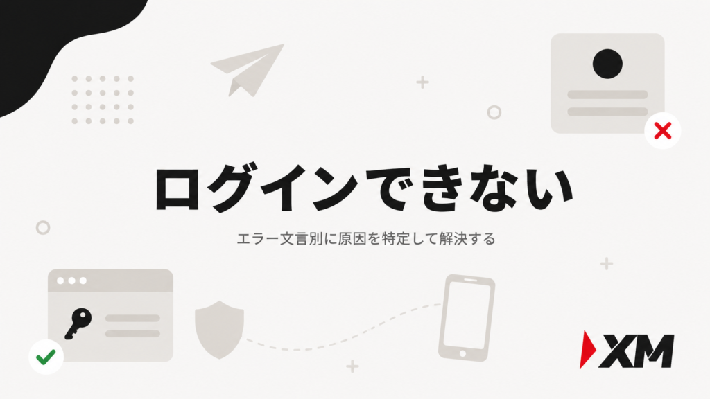 XMTradingにログインできない原因と対処法