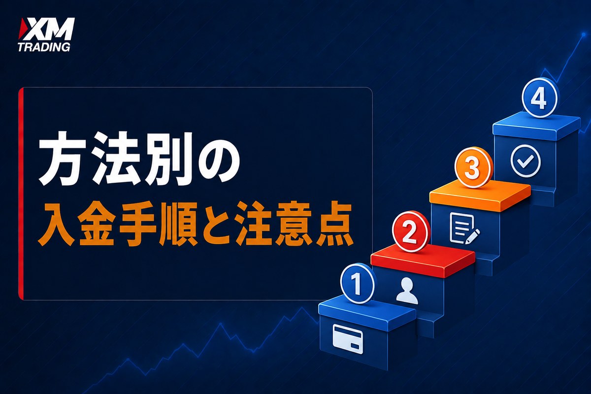 XMの方法別の入金手順と注意点