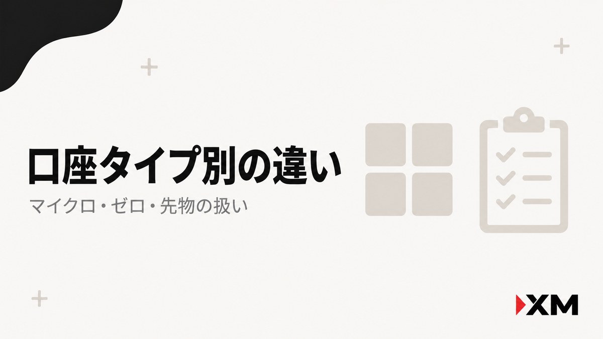 XMの口座タイプ別スワップの違い｜マイクロ・ゼロ・先物の扱い