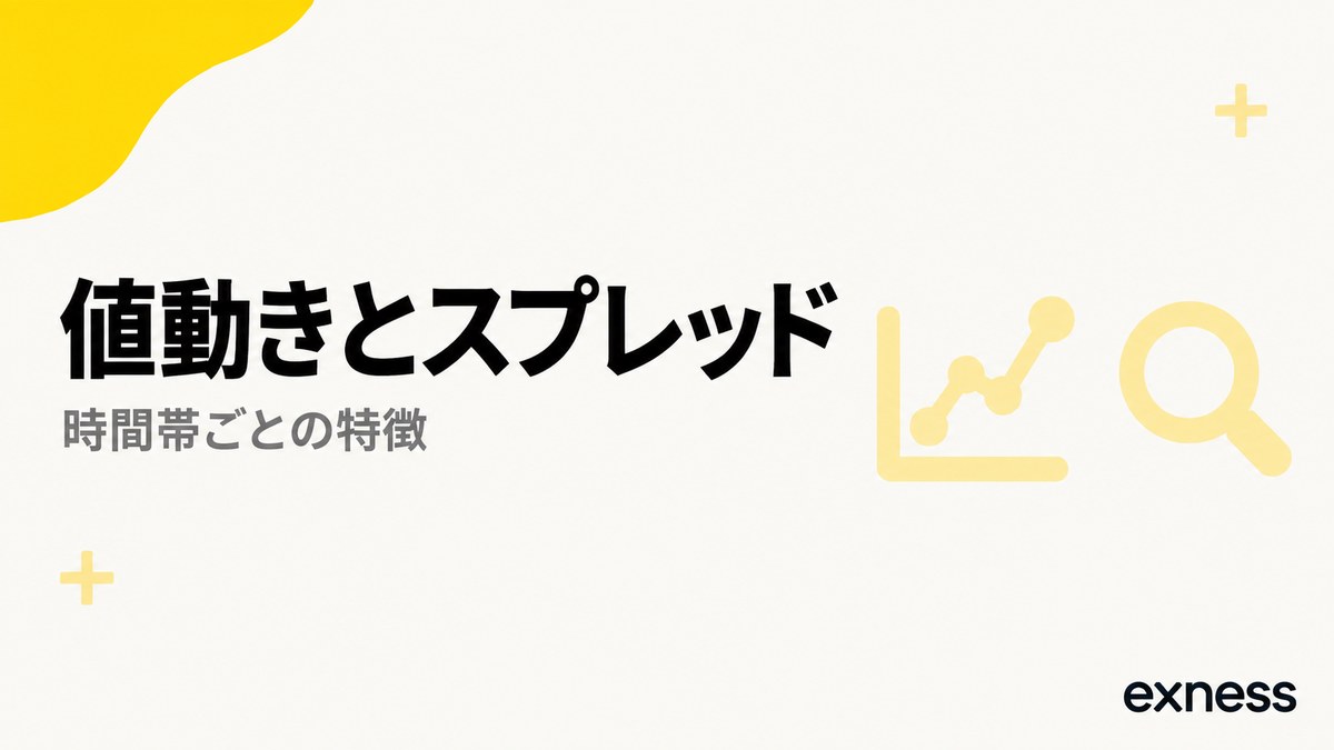 Exnessの値動きとスプレッド。時間帯ごとの特徴